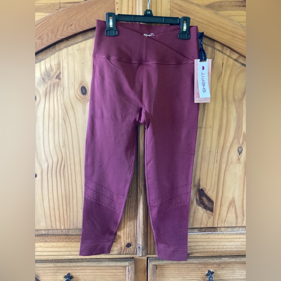 SHEFIT Pants & Jumpsuits Women Shefit Maroon Red Athletic Leggings